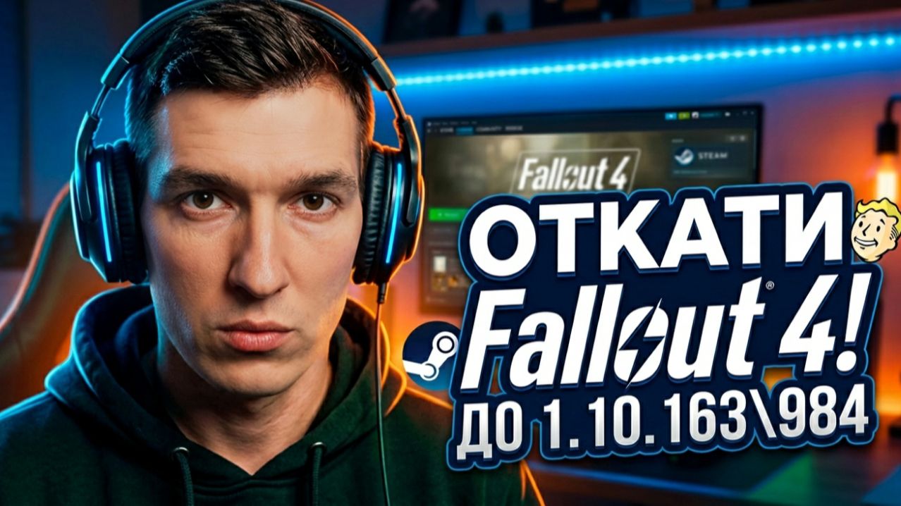 Как откатить версию Fallout 4 до 1.10.163\984 и отключить обновления в Steam | GOTY\Anniversary
