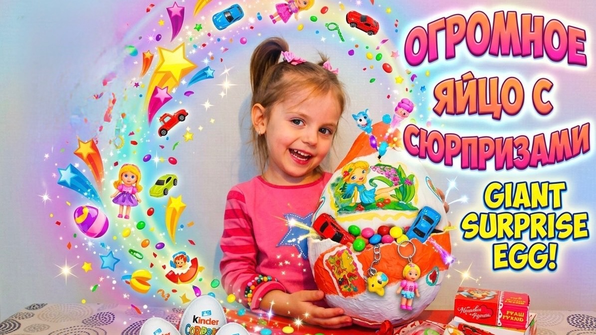 😱🥚 ОГРОМНОЕ ЯЙЦО С СЮРПРИЗОМ! 🎁✨ ЧТО ВНУТРИ?! Giant Surprise Egg 🐣😍