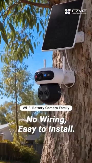 Новые Wi-Fi камеры EZVIZ с солнечной панелью — установить проще простого! ☀️📶📹