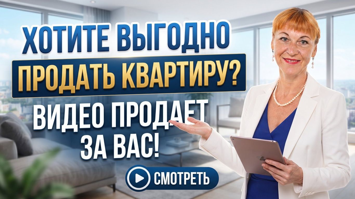 Продать квартиру ВЫГОДНО - Продающее видео от Галинки помогает