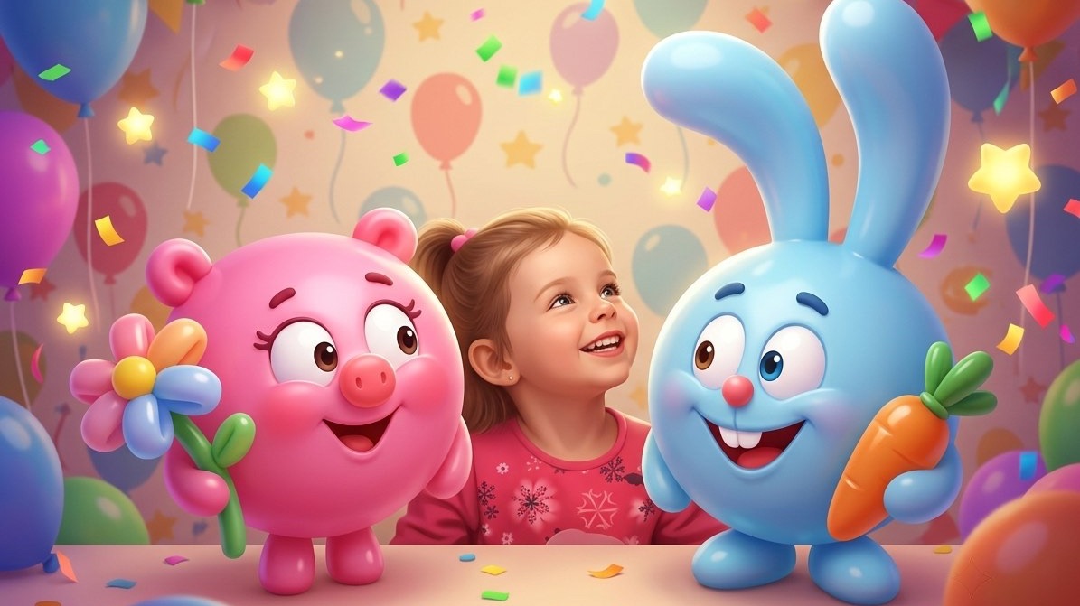 🎈😍 НЮША И КРОШ ИЗ ВОЗДУШНЫХ ШАРИКОВ! 💗🐰 СМЕШАРИКИ — ВЕСЁЛАЯ ИГРА ДЛЯ ДЕТЕЙ! ✨