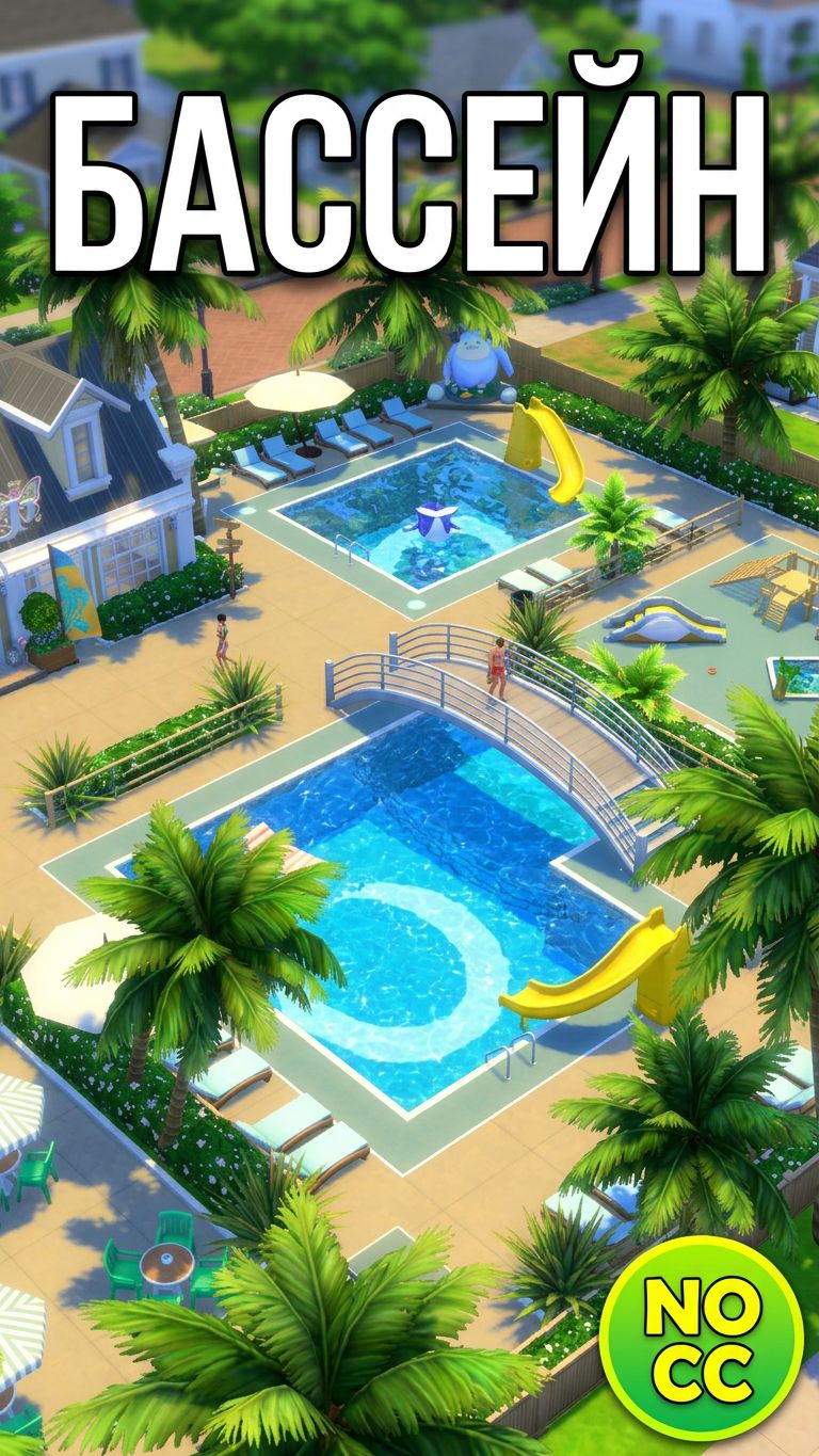 Строительство общественных лотов в The Sims 4.