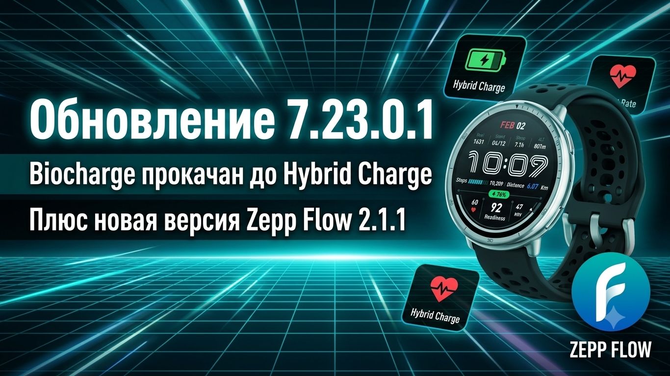 Обзор обновления 7.23.0.1 (Amazfit Active 2)