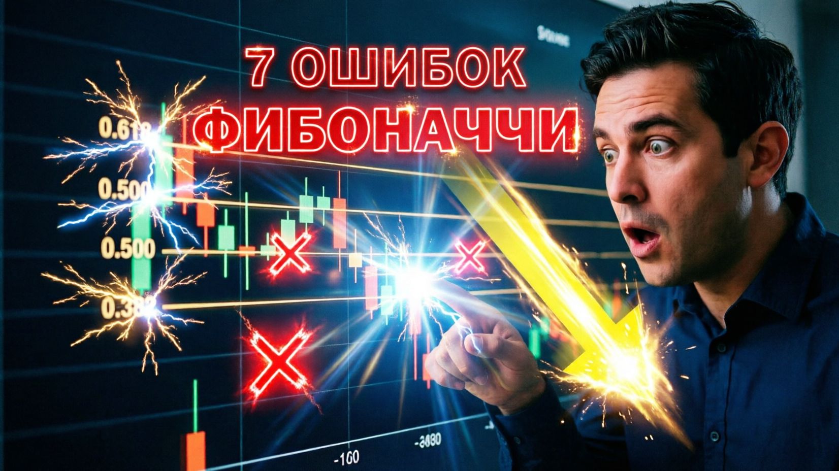 ФИБОНАЧЧИ НЕ РАБОТАЕТ 7 ГЛАВНЫХ ОШИБОК трейдера Правильная разметка ФИБО на реальном графике