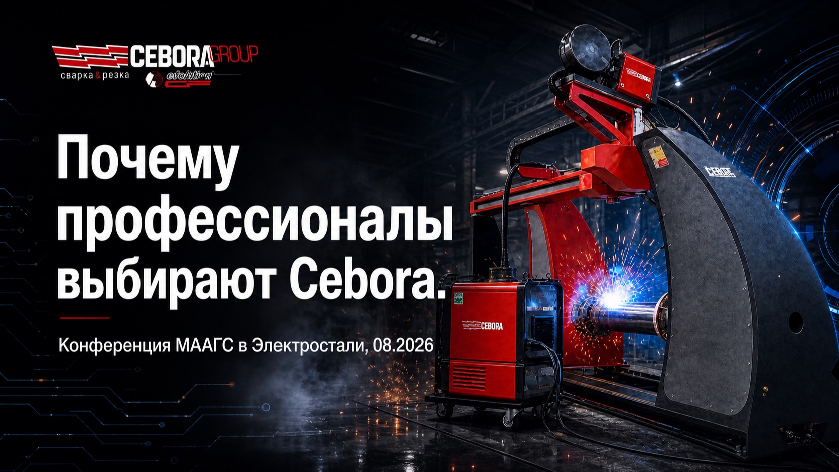 Cebora на конференции МААГС. Роботизация и автоматизация