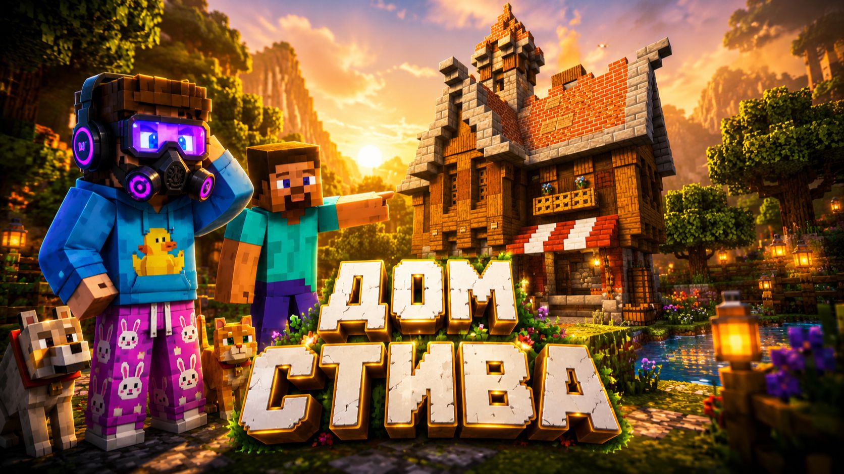 МЫ ПОСТРОИЛИ ДОМ ДЛЯ СТИВА |РЕЛАКС МАЙНКРАФТ