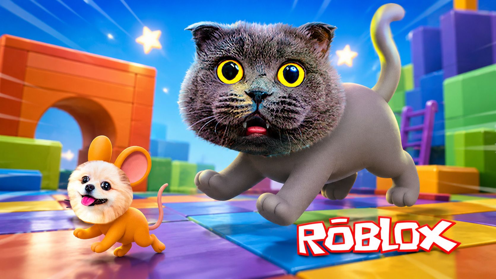 ПРЯТКИ в ТАЙНЫХ МЕСТАХ с ПУШИСТЫМ ГЕЙМЕРОМ в КОШКИ VS МЫШКИ в ROBLOX | Роблокс