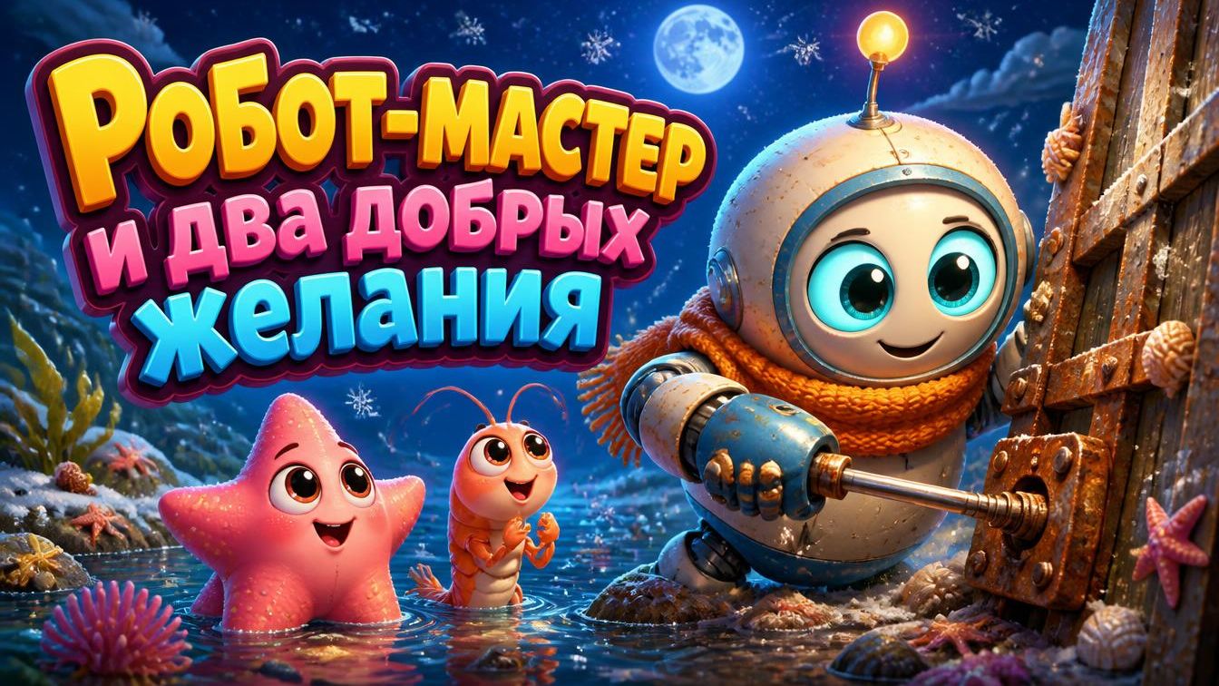 Робот-мастер и два добрых желания | Мультики для детей