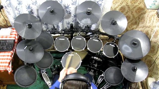 Nightwish - Elvenpath (Drum Cover, 2011.02.26) (Alesis DM10 Studio + Medeli DD505)