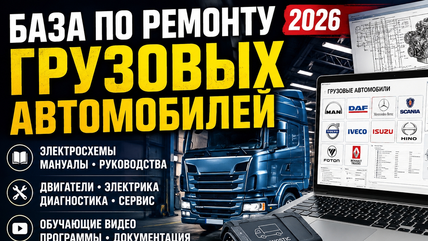 Энциклопедия диагноста. База по ремонту грузовых авто. Инструкция по установке