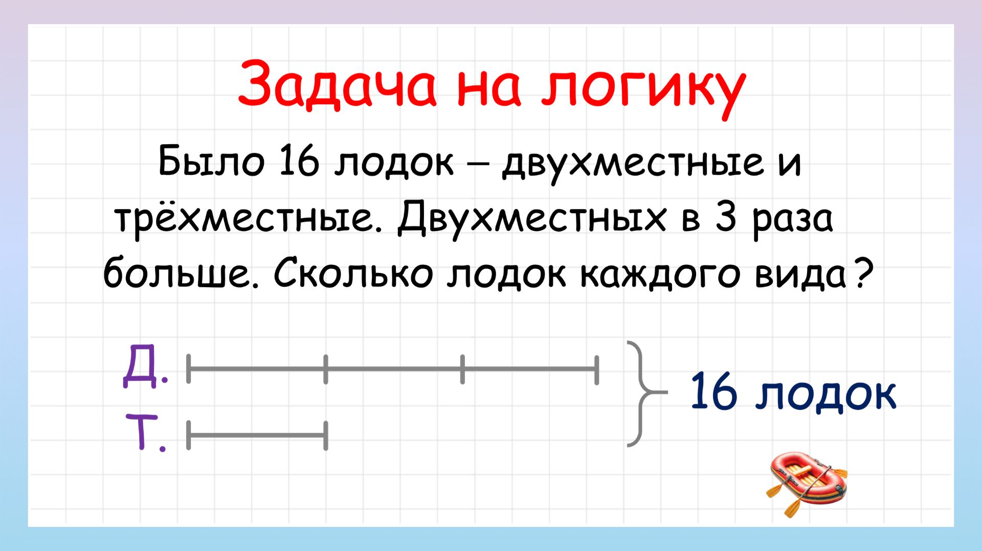 Хитрая задача на логику и сообразительность. Попробуй решить!
