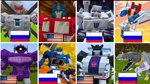 Transformer Add-On  - All Transformer Character _ Minecraft Bedrock Add-On