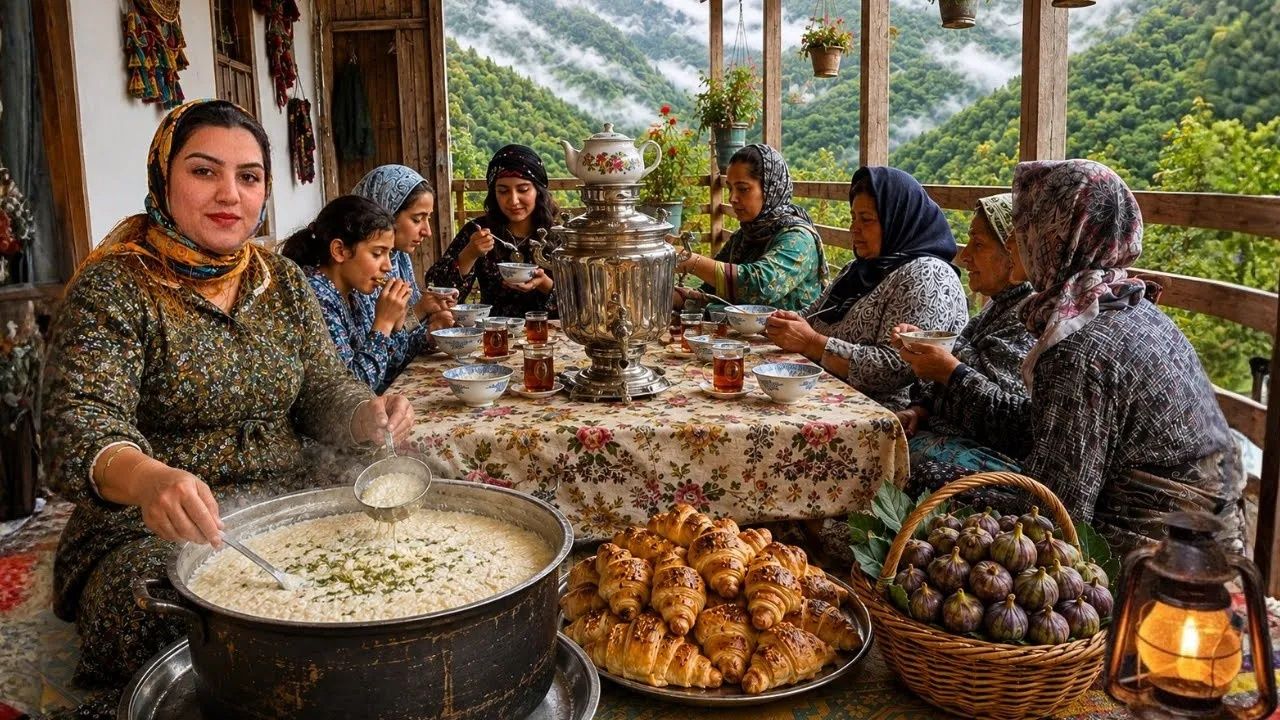 Деревня Индия. Authentic Village Day In Northern Iran ｜ Fig Harvest, Milk Rice & Grandma’s Pastry Tr