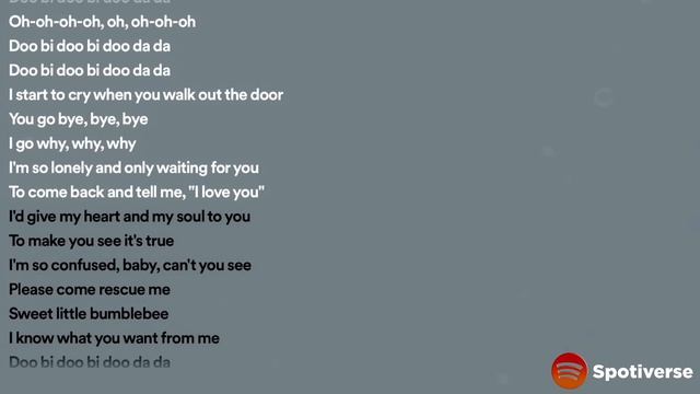 Bambee - Bumble Bee (Lyrics) || Spotiverse