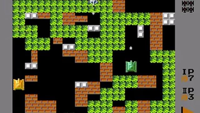 Battle City - 35 Stages - 2 Players (Fox & Rewers) (0h 29m) (Dendy, NES)