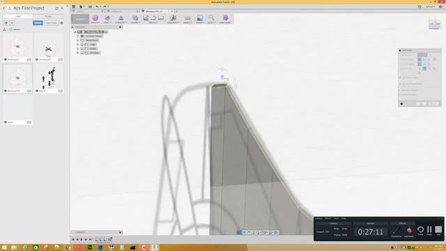 PART 312, 3D Printable Mustang P51 Design In Fusion 360 - A.J. Fuzal (720p)