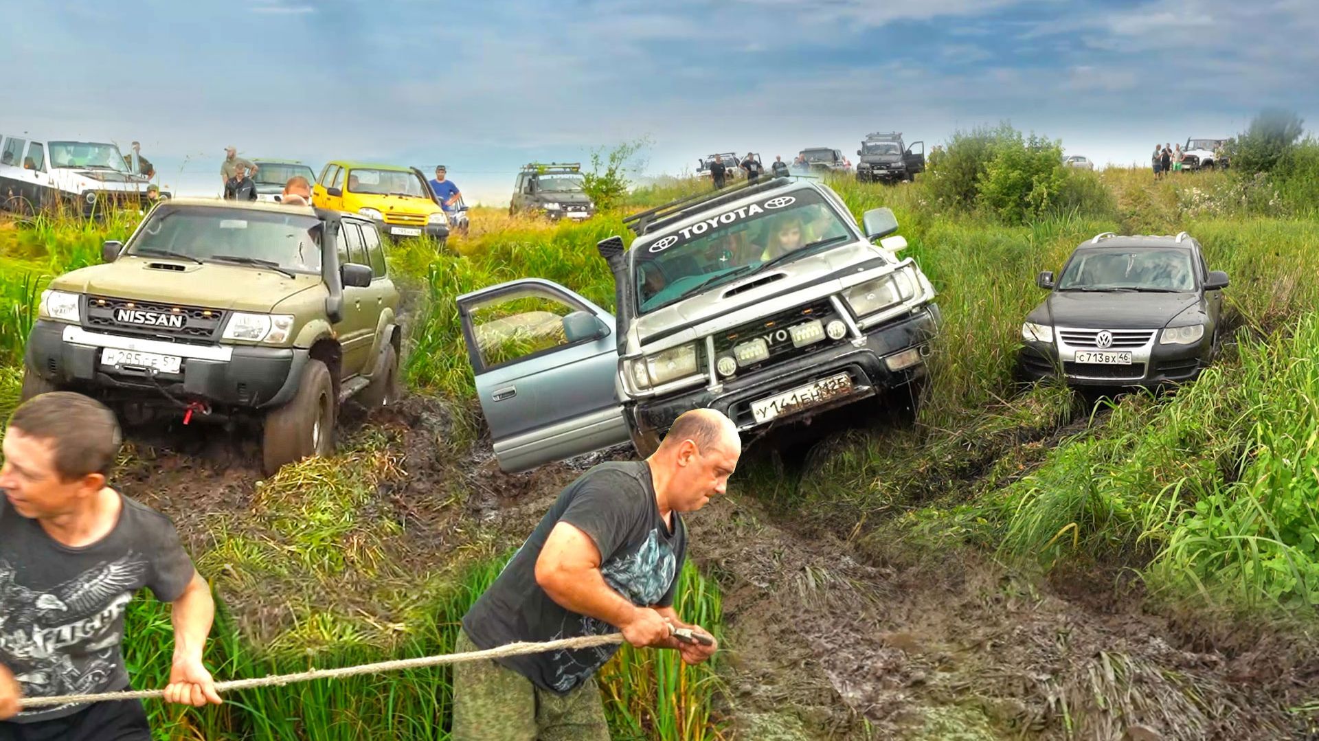 TOYOTA SURF против NISSAN PATROL, УАЗ, НИВА, ГАЗ 69, VOLKSWAGEN TOUAREG, TOYOTA CRUISER, DEFENDER