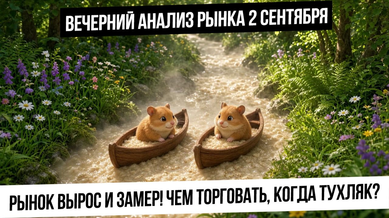 Вечерний анализ рынка 2 сентября. Весь день в каше! Что торговать, когда на рынке тухляк?