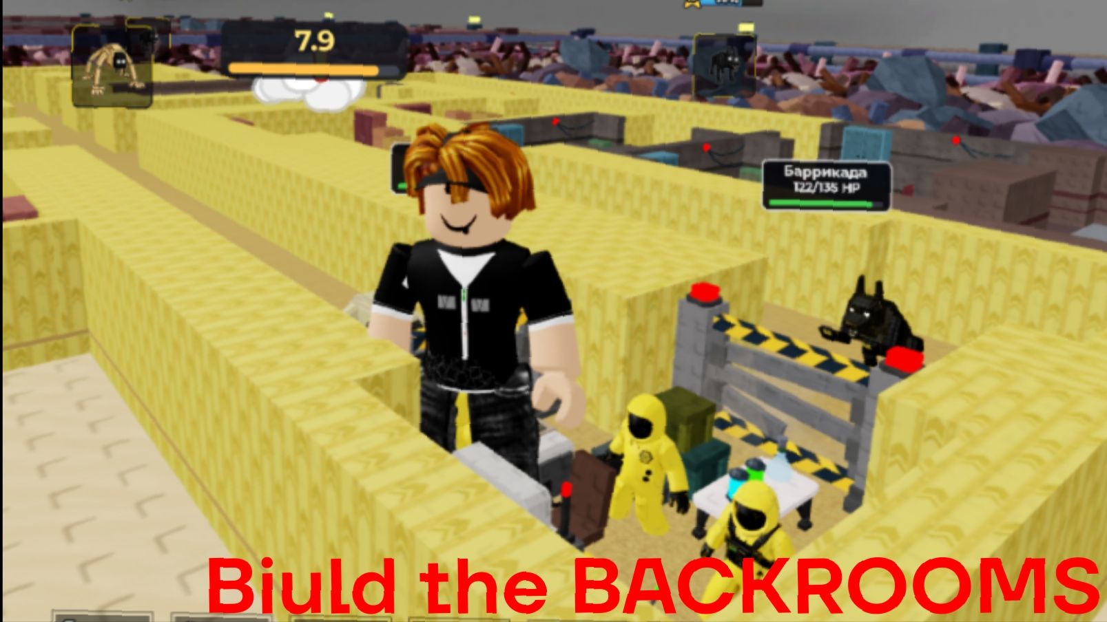 Biuld the BACKROOMS прохождение