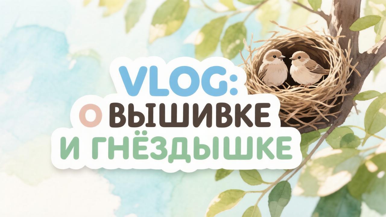 VLOG: о вышивке и гнёздышке