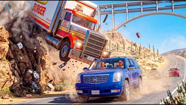 Аварии на BeamNG Drive: ОТКАЗ ТОРМОЗОВ И УЖАСНЫЕ ОБГОНЫ!