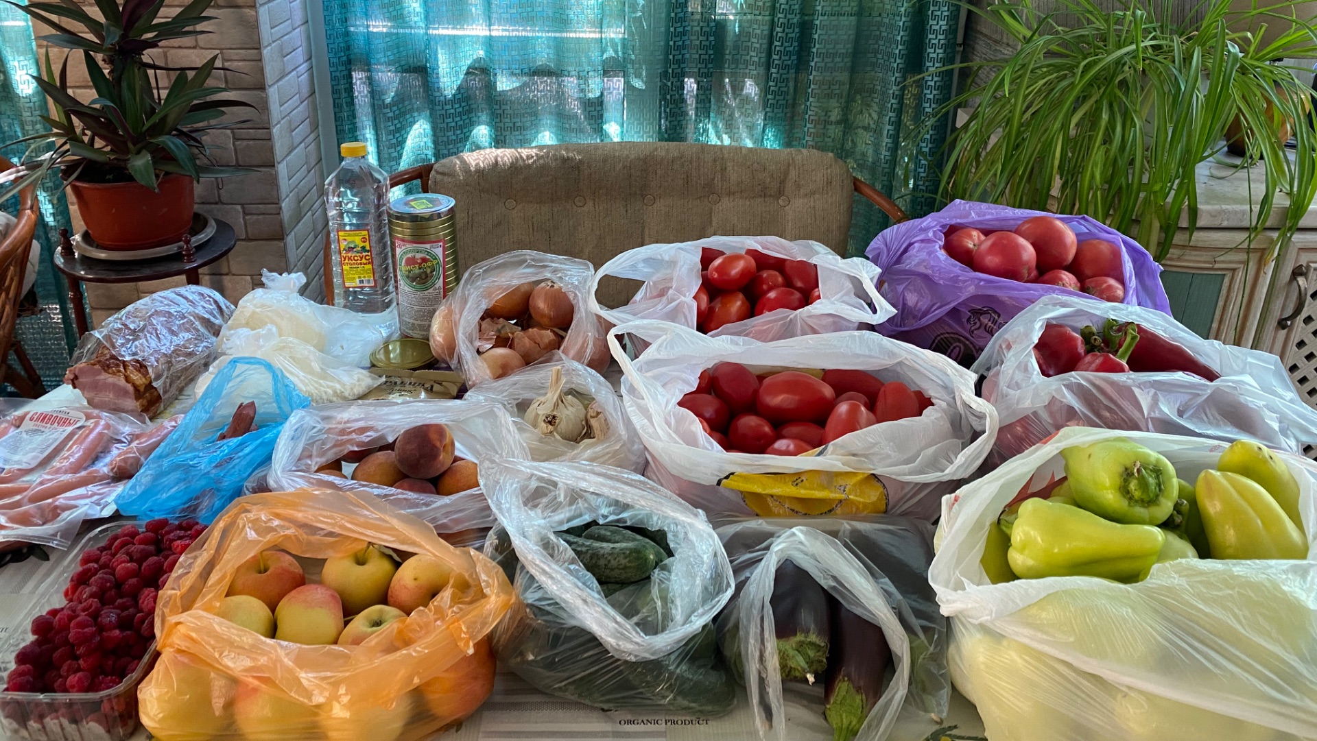 #Покупкипродуктов на рынке🛍️🍅🥒🌶️🫑🧅🧄🧀🍏