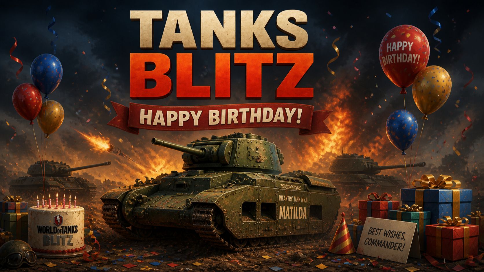 Tanks Blitz — день рождения «Матильды»