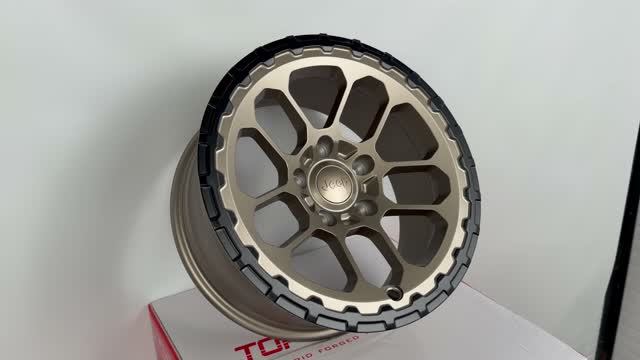 Диски CN Forged AT01 17 8.0J +12 5X127 71.6 вес 12,2kg Satin Bronze Black Lip