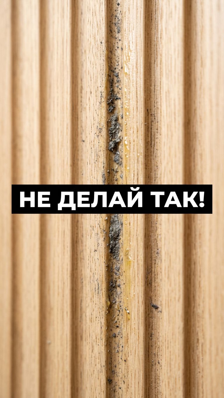 Рифлёные фасады на кухне