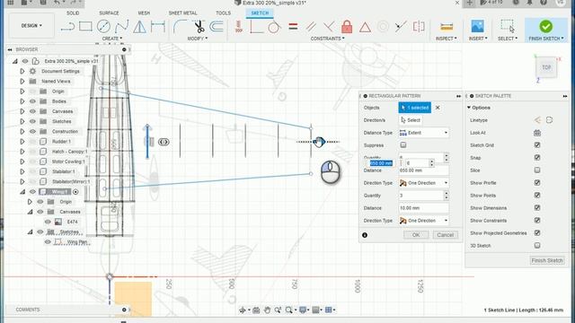 Fusion 360 DIY Design It Yourself RC Airplane Ep 24 Wing Building Wing Ribs - Val's Puzzle Planes (7
