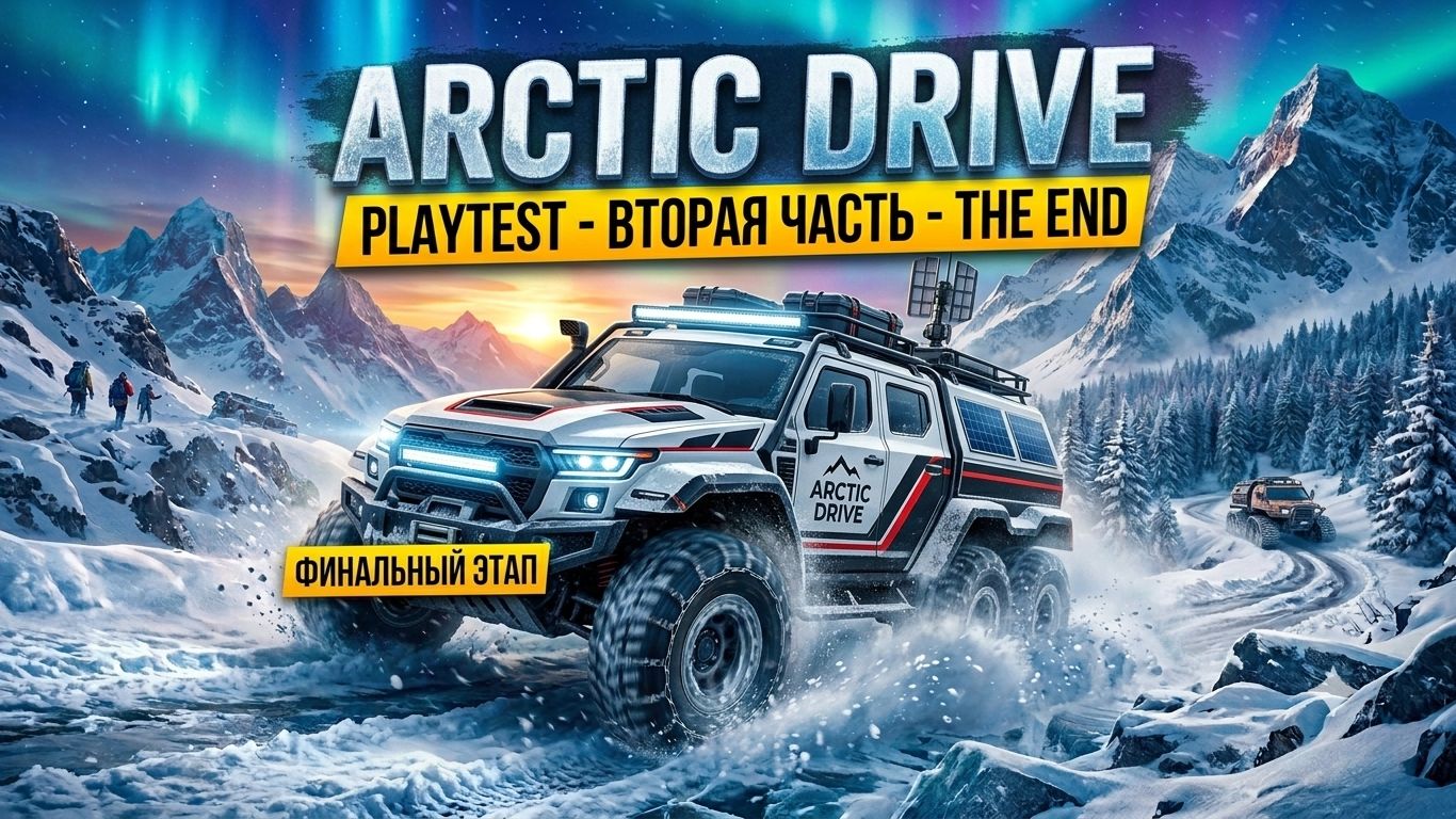 Arctic Drive Playtest-Я смог уехать с Арктики. ЭТО КОНЕЦ