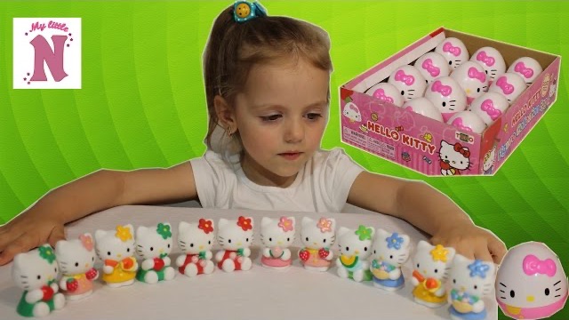 Хелло Китти пластиковые яйца с сюрпризом игрушки Hello Kitty Surpris Eggs Toys