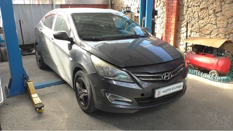Ошибка P0335 замена датчика положения коленвала на Hyundai Solaris 2016 года Хендай Солярис 1,6