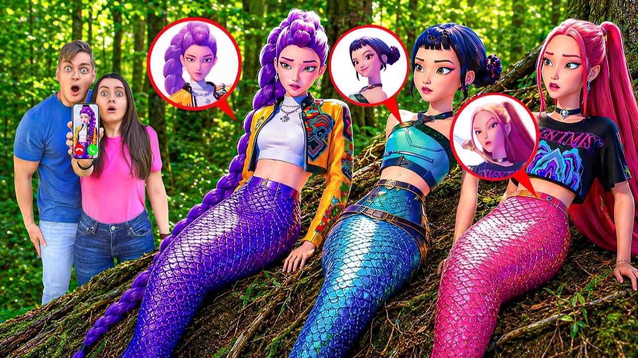 РУМИ И РУСАЛКИ KPOP DEMON HUNTERS У МЕНЯ ДОМА в Реальной Жизни!