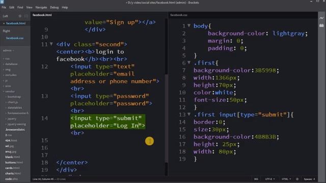 Facebook Login Page