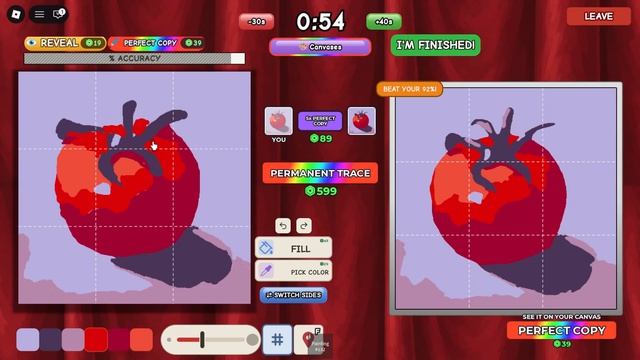 ПОЛВИДЕО РИСУЮ ПОМИДОР! Roblox Closest Painting Wins!