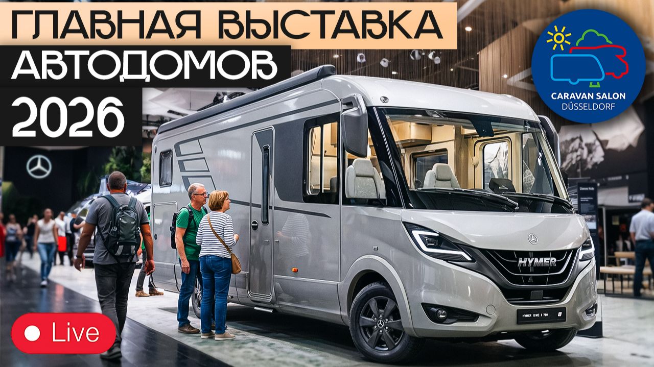 Новинки Hymer 2026! Запись эфира с выставки Караван Салон в Дюссельдорфе