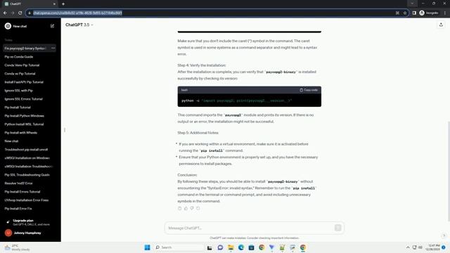 Pip Install Psycopg2 Binary Syntaxerror Invalid Syntax