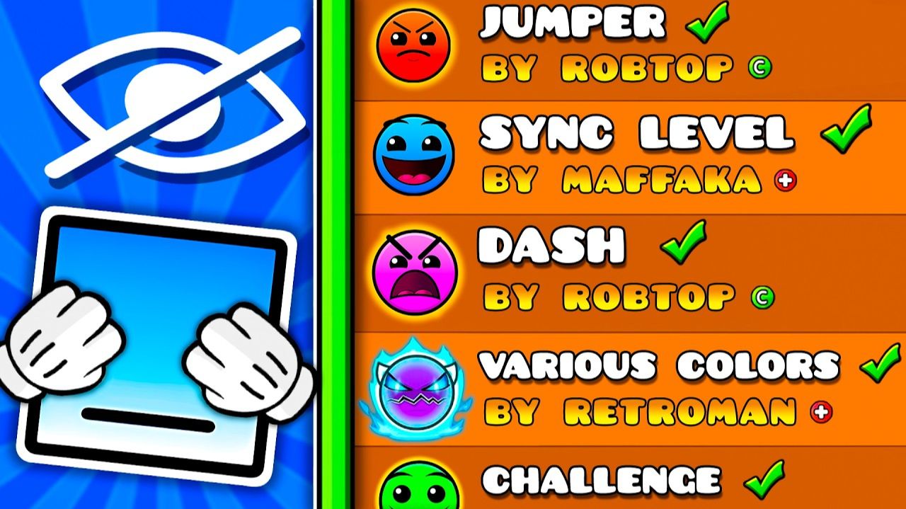 Я Сыграл В Geometry Dash С ЗАКРЫТЫМИ ГЛАЗАМИ