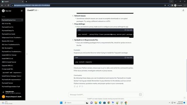 Pip Install Error Syntaxerror Invalid Syntax