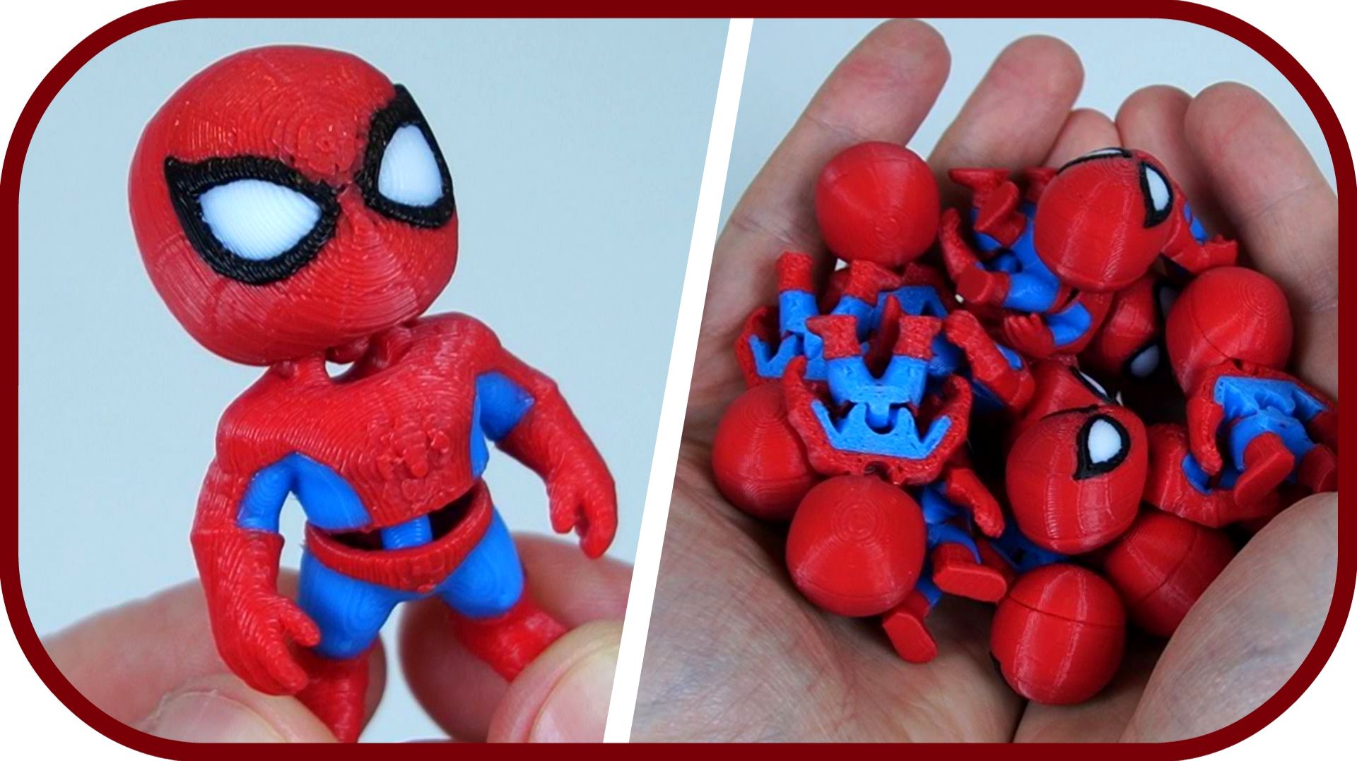 ЧЕЛОВЕК-ПАУК и Катана на 3D принтере QIDI Q2. Дрыгетсы Spider Man.