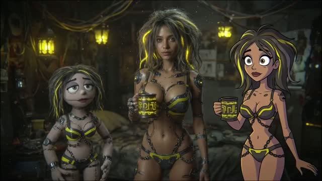 2D Кукольная фантастика Научная фантастика
