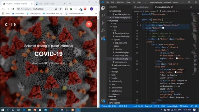 Vhost & View Pada Project Laravel Muftiaf | Laravel Tutorial #2