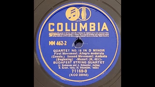 Mozart - Quartet No. 15 In D Minor (2 Of 6)