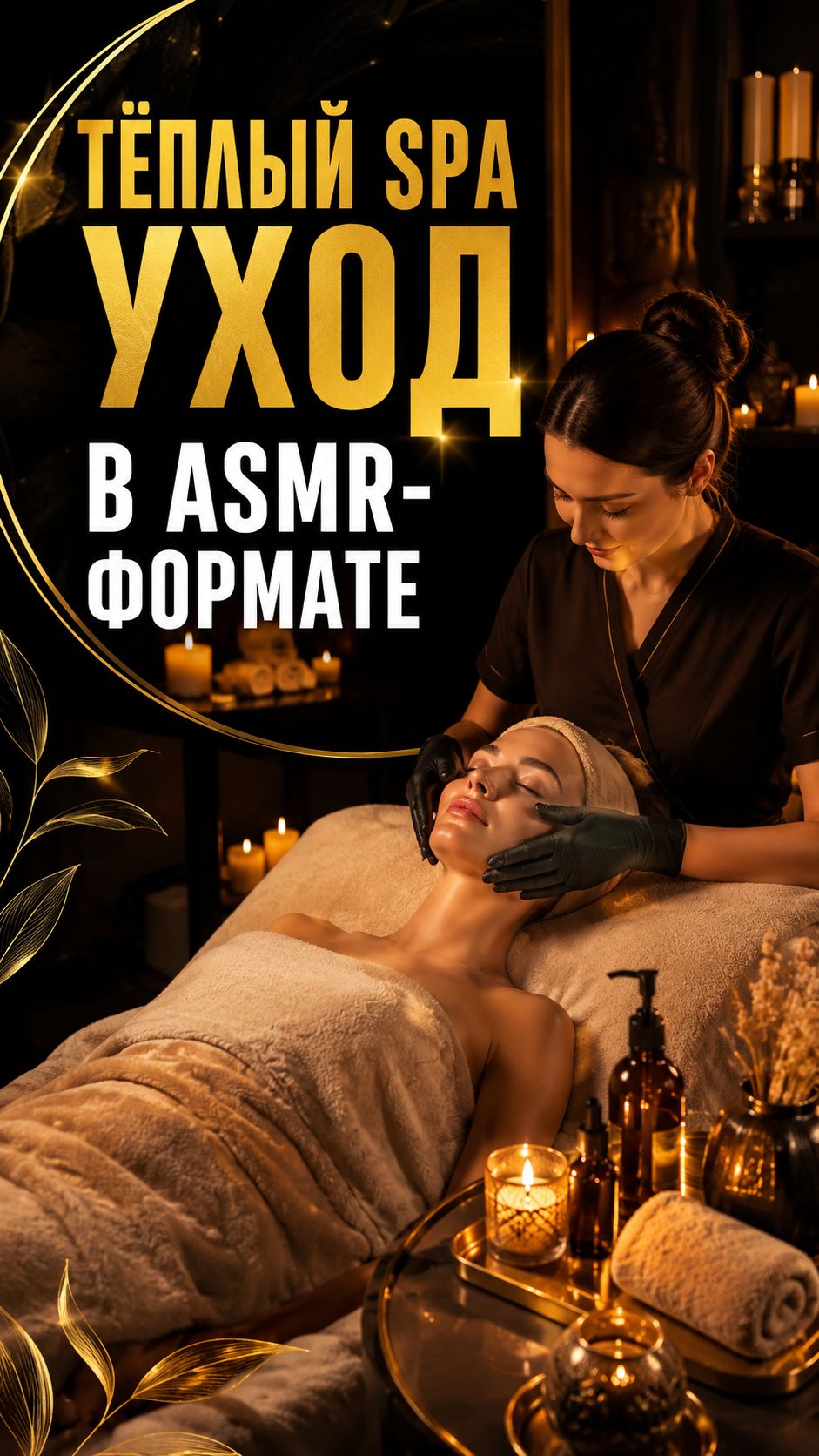 Тёплый SPA-уход за лицом в ASMR-формате