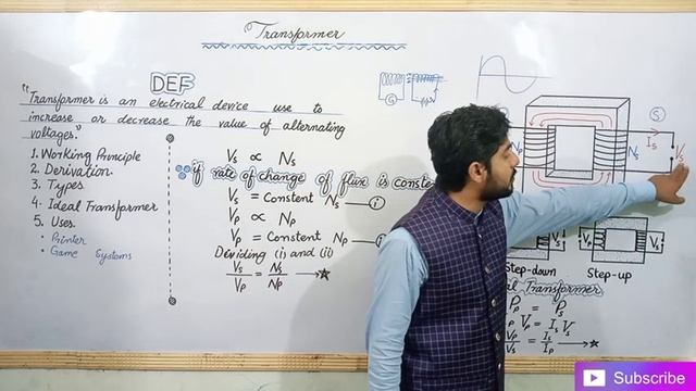 Transformer  Class 10 | 10th Class Physics Chapter 15 Transformer Physics Wallah Sabaq In Urdu Hind