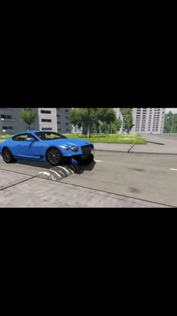 Bentley Continental GT Vs Massive Speed Bump #1 BeamNG Drive