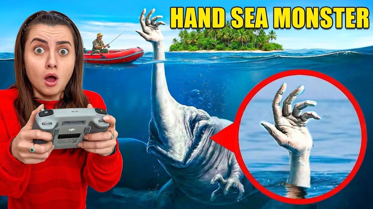 МОЙ ДРОН СНЯЛ HAND SEA MONSTER В РЕАЛЬНОЙ ЖИЗНИ!