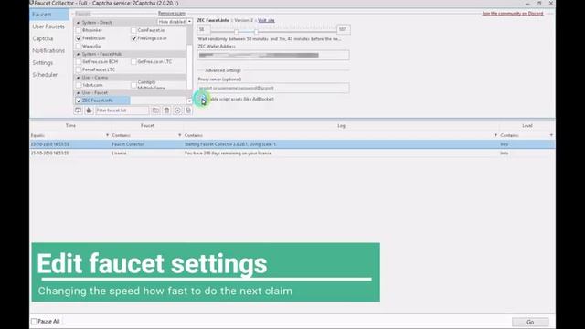 Faucet Collector - Getting Started