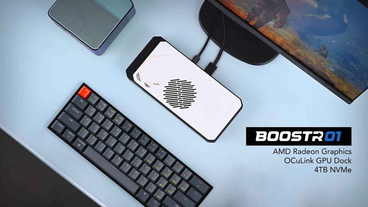 The BoostR Is An All New Powerful OCuLink GPU Dock! USB4 + NVMe Hands On